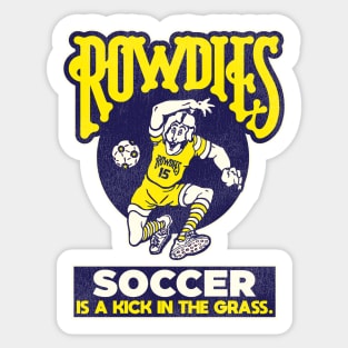 Defunct Tampa Bay Rowdies (Soccer is a Kick in the Grass) Sticker